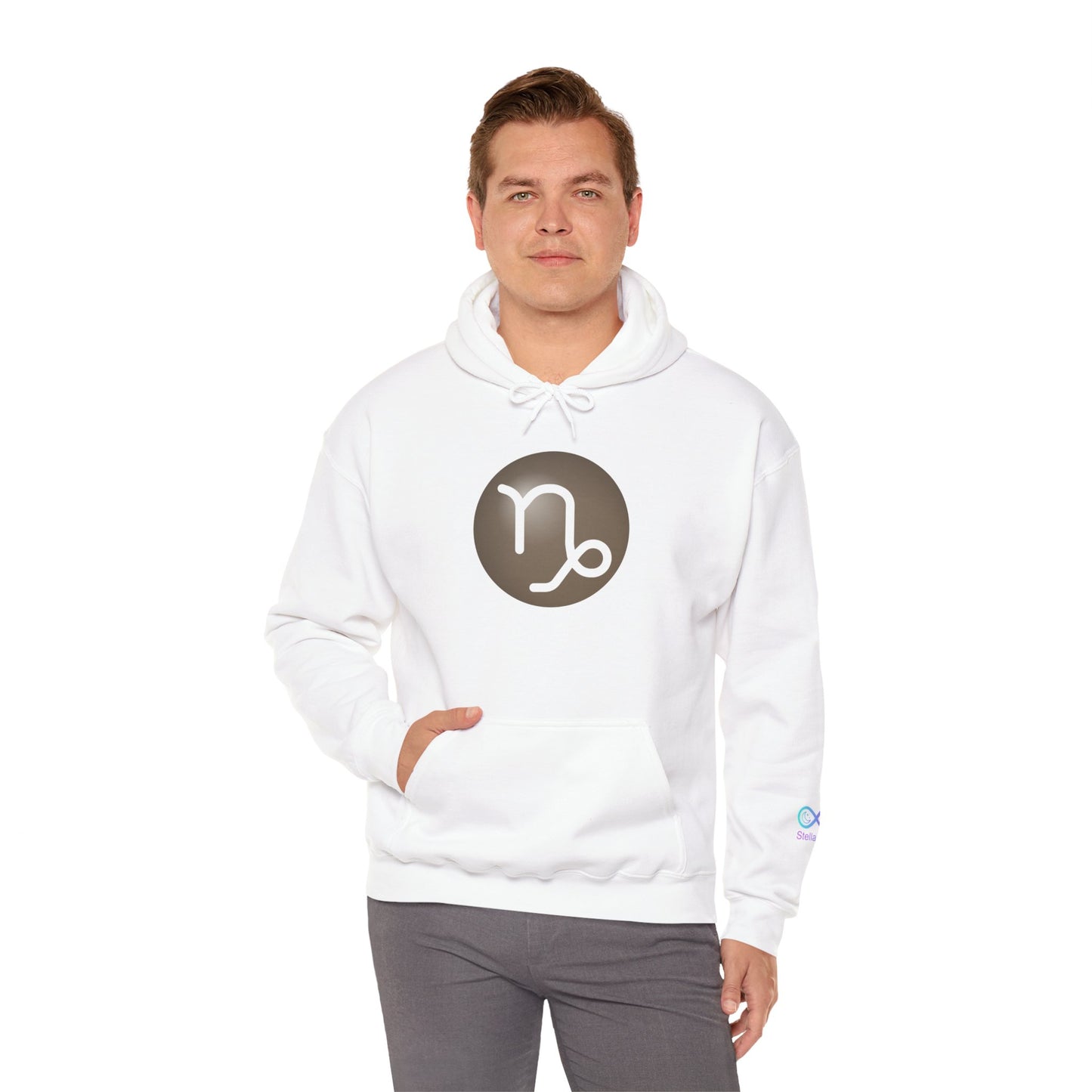 Unisex Capricorn Zodiac Hoodie – Astrology Glyph Pullover