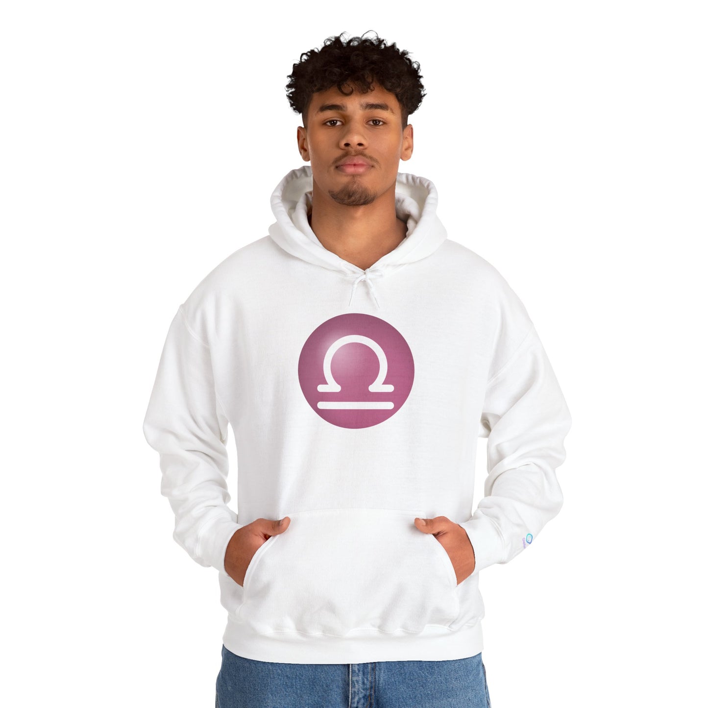 Unisex Libra Zodiac Hoodie — Astrology Glyph Sweatshirt