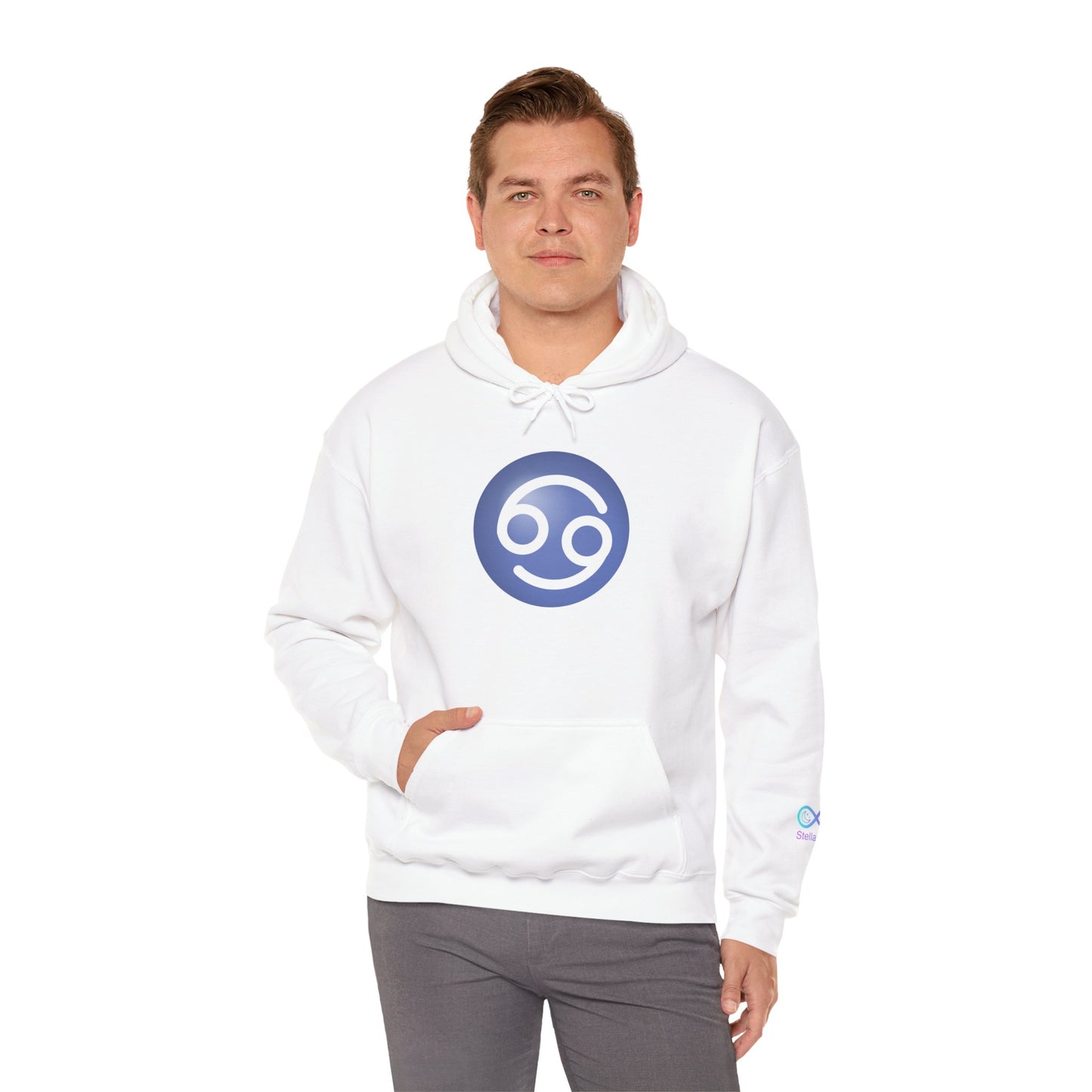 Unisex Cancer Zodiac Hoodie — Astrology Glyph Sweatshirt
