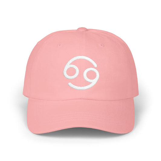 Cancer Zodiac Hat — White Glyph