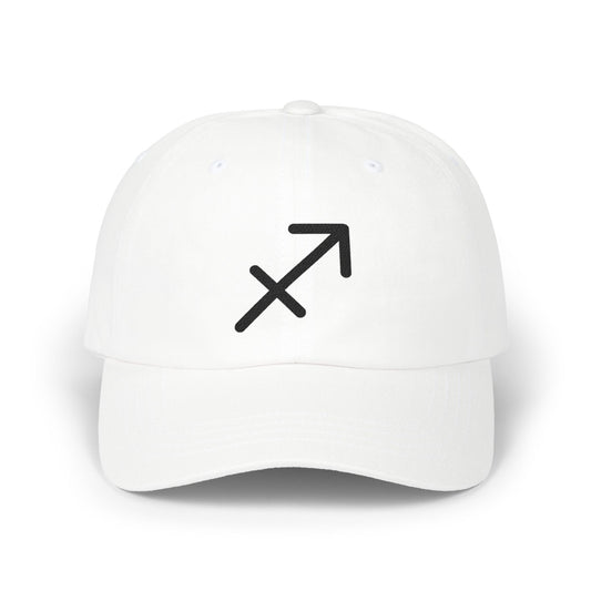 Sagittarius Zodiac Hat — Black Glyph