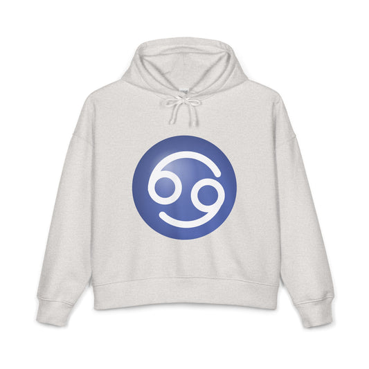 Women's Cancer Zodiac Hoodie — Organic Midweight Astrology Sweatshirt