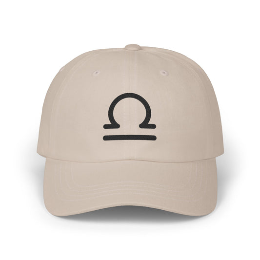 Libra Zodiac Hat — Black Glyph