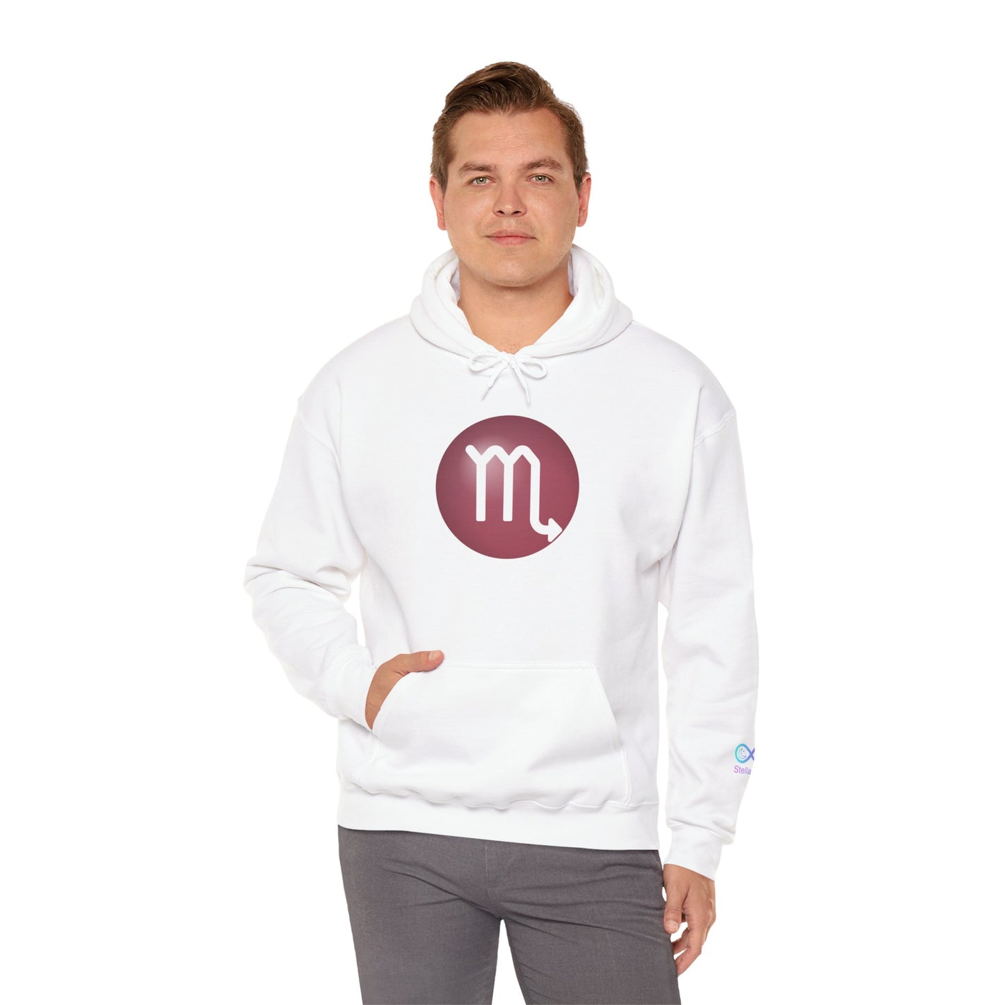 Unisex Scorpio Zodiac Hoodie – Astrology Glyph Sweatshirt