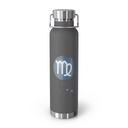 Virgo Zodiac Insulated Water Bottle — 22oz Copper Vacuum Flask