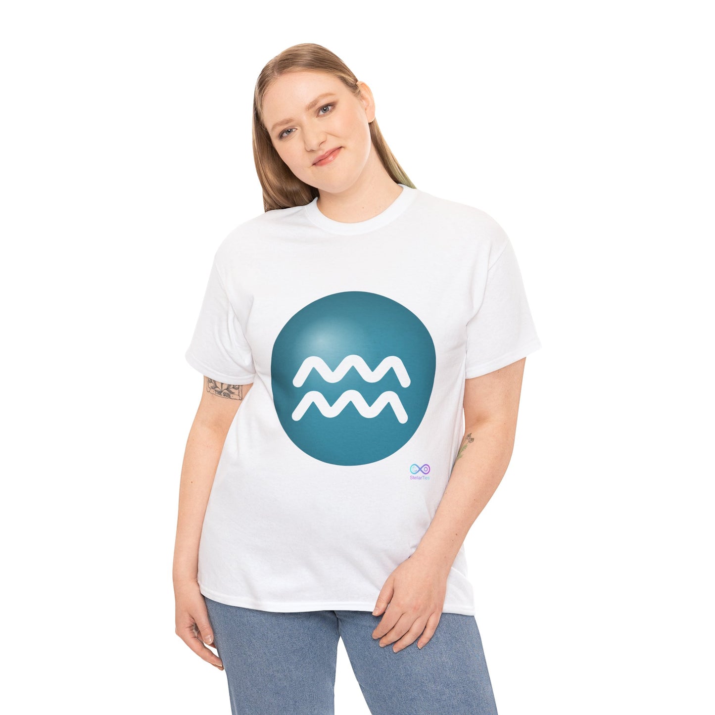 Women's Aquarius Zodiac Symbol Tee