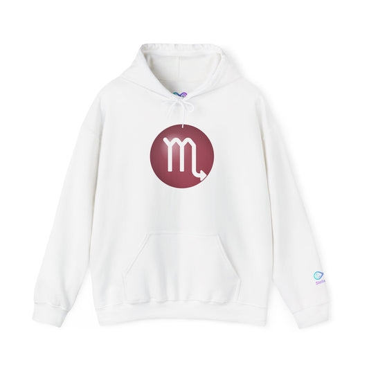 Unisex Scorpio Zodiac Hoodie – Astrology Glyph Sweatshirt