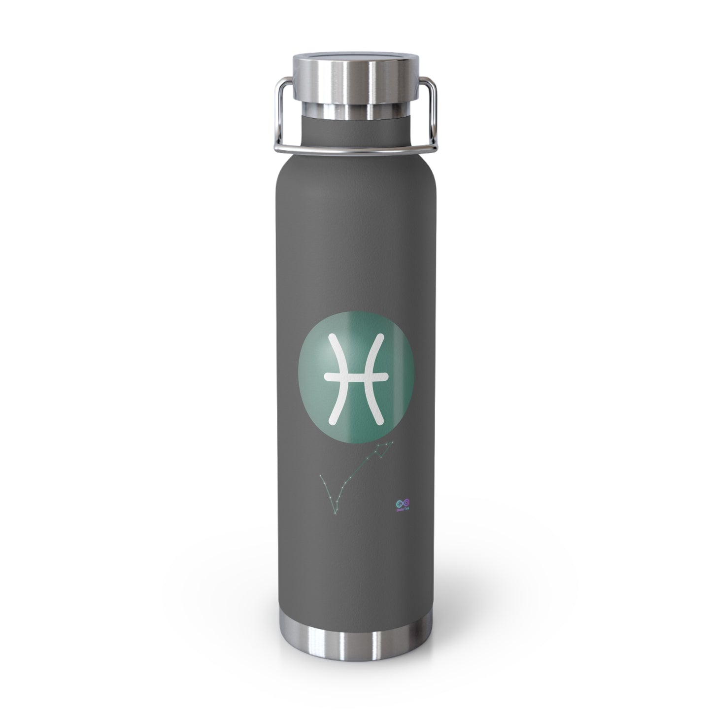 Pisces Zodiac Stainless Water Bottle — 22oz Copper Vacuum Insulated