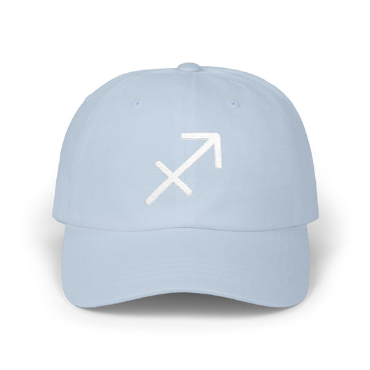 Sagittarius Zodiac Hat — White Glyph