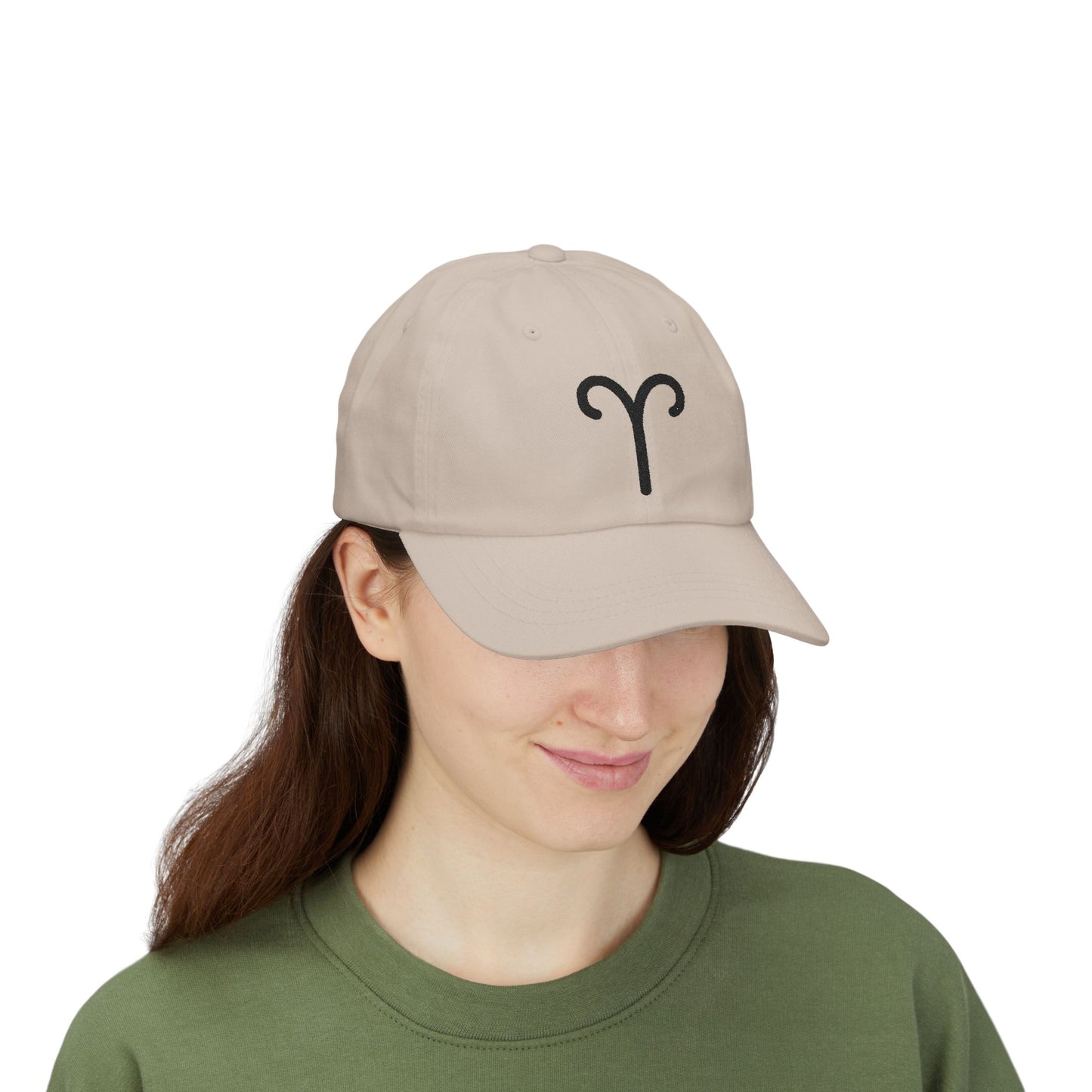 Aries Zodiac Hat — Black Glyph