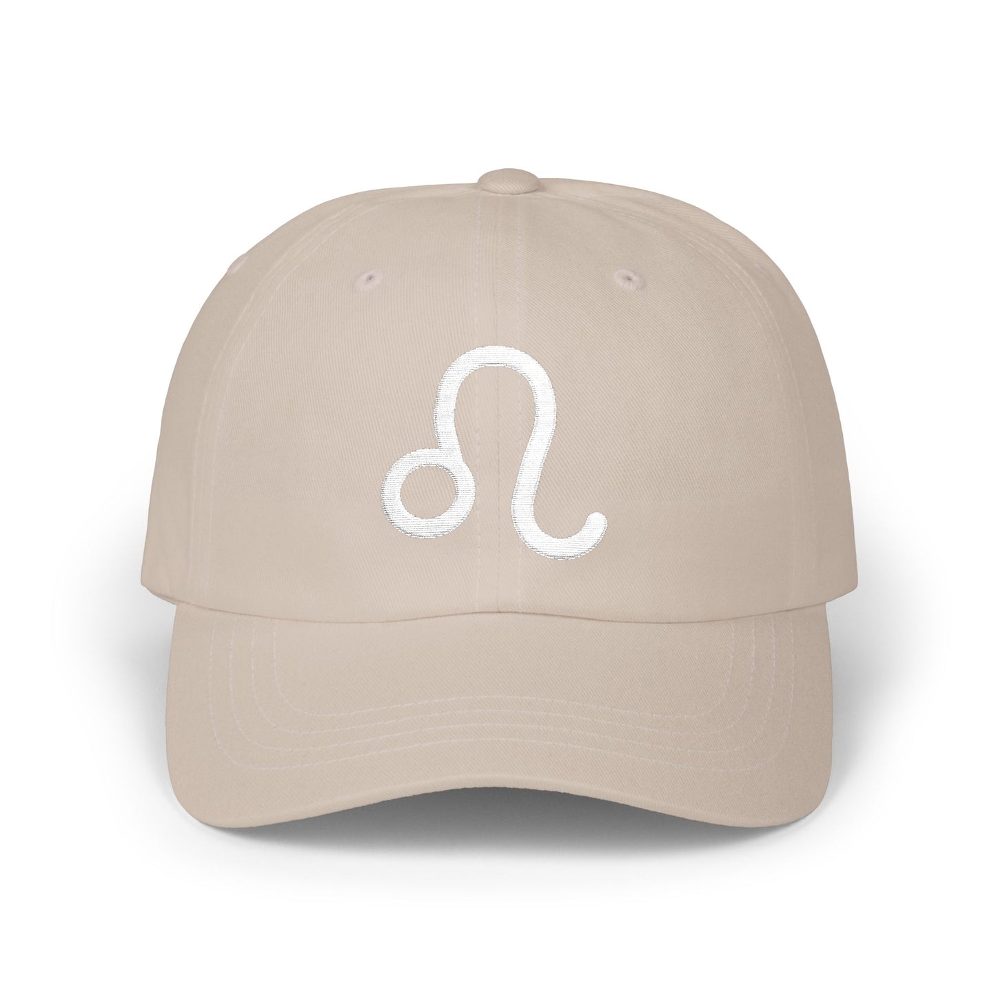 Leo Zodiac Hat — White Glyph
