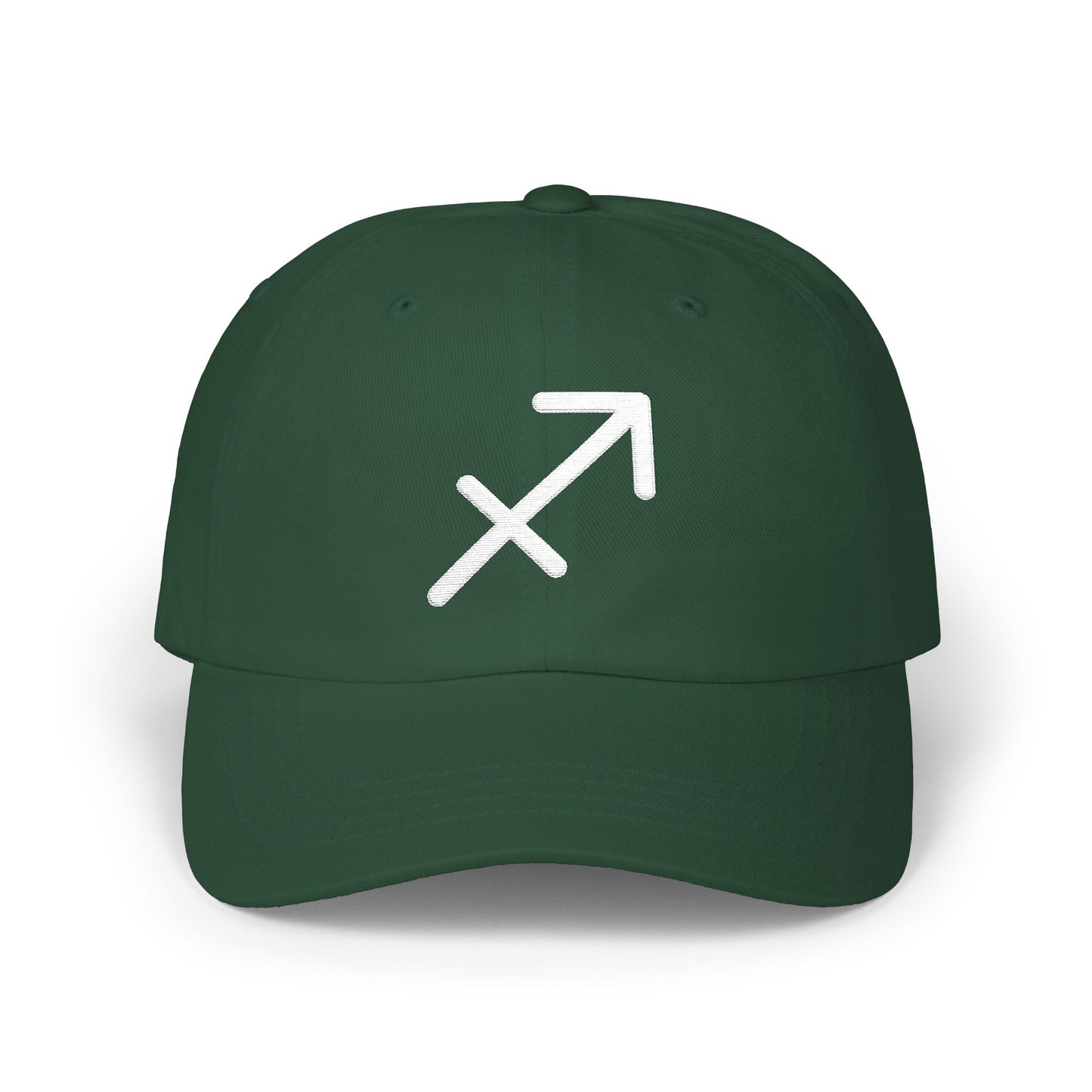 Sagittarius Zodiac Hat — White Glyph
