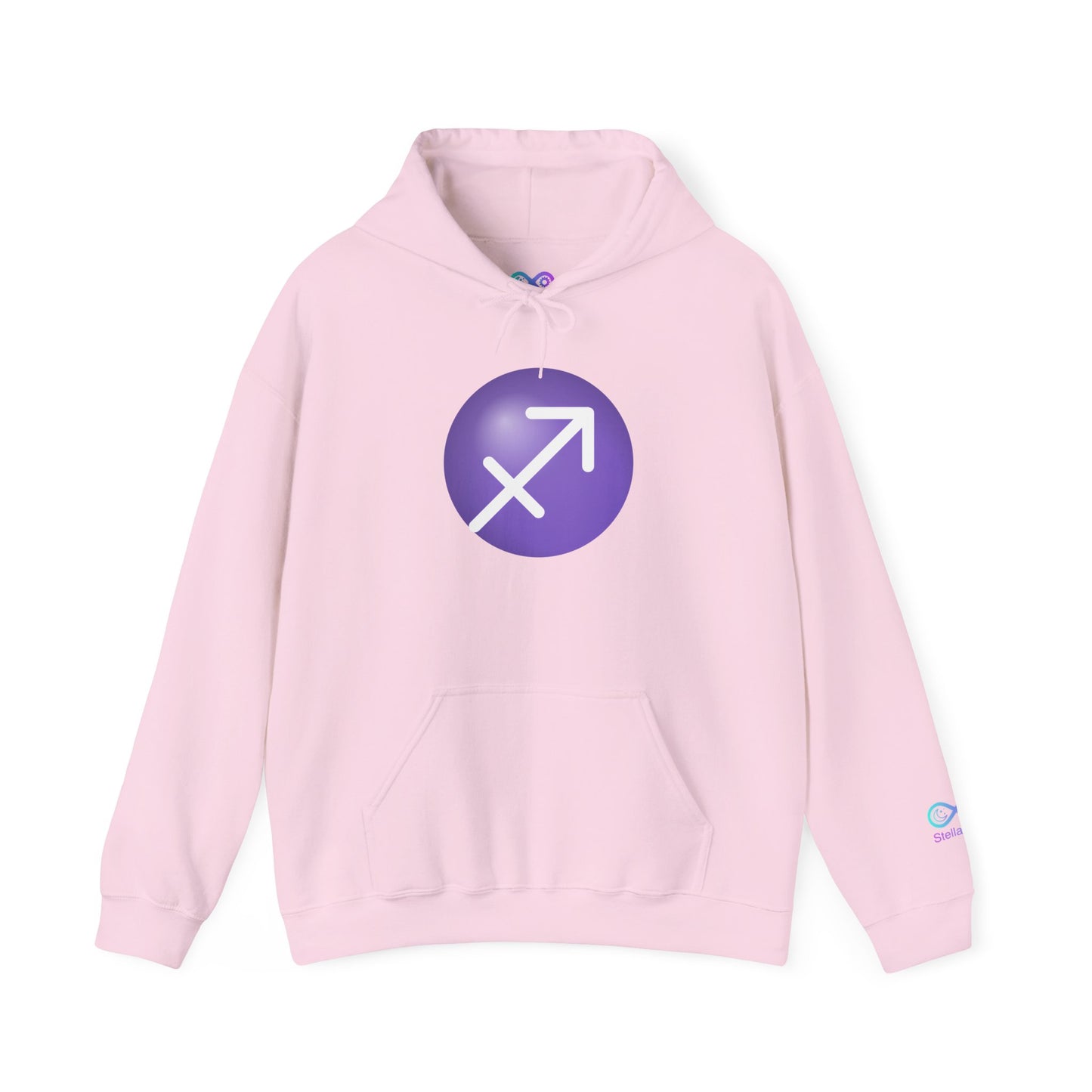 Unisex Sagittarius Zodiac Hoodie – Purple Astrology Sweatshirt