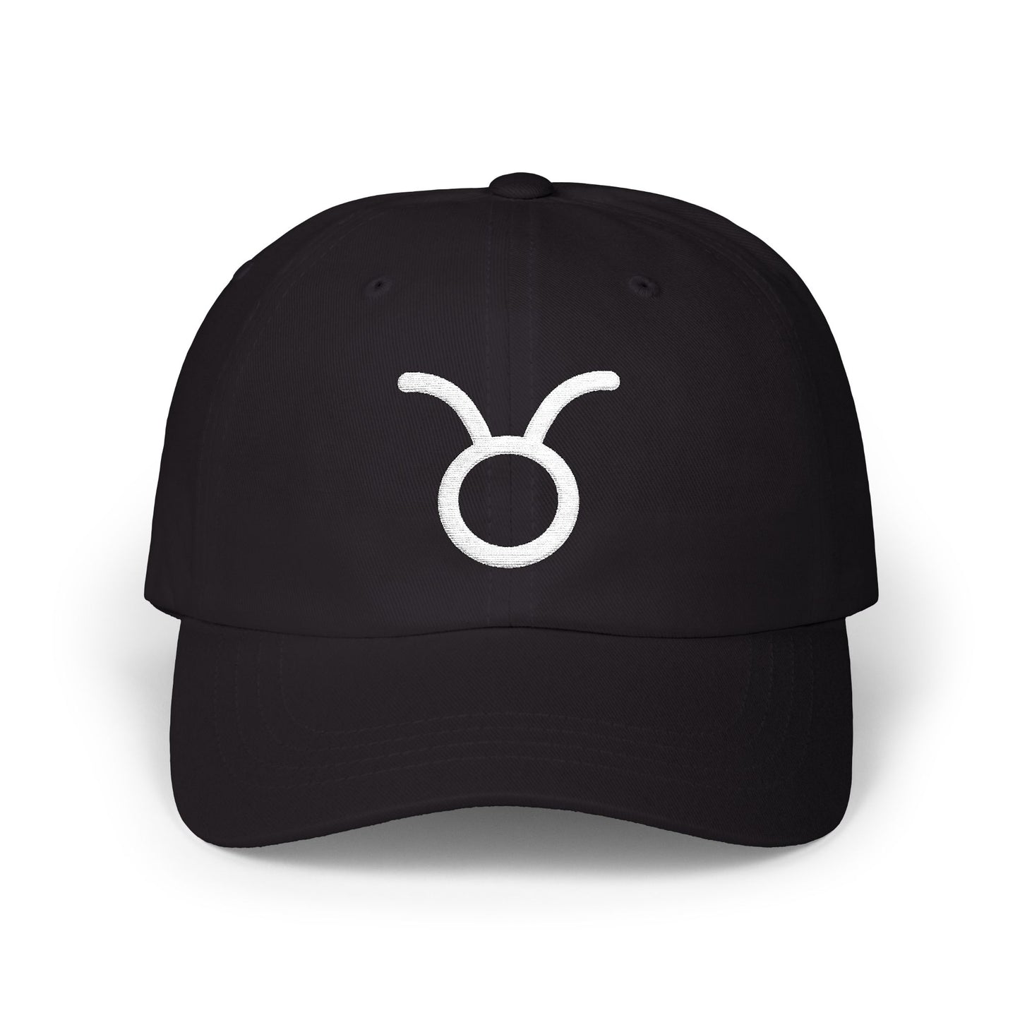Taurus Zodiac Hat — White Glyph