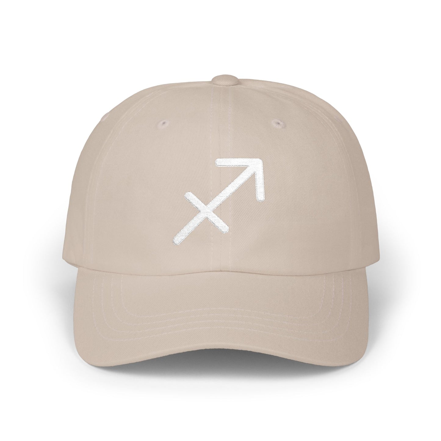 Sagittarius Zodiac Hat — White Glyph