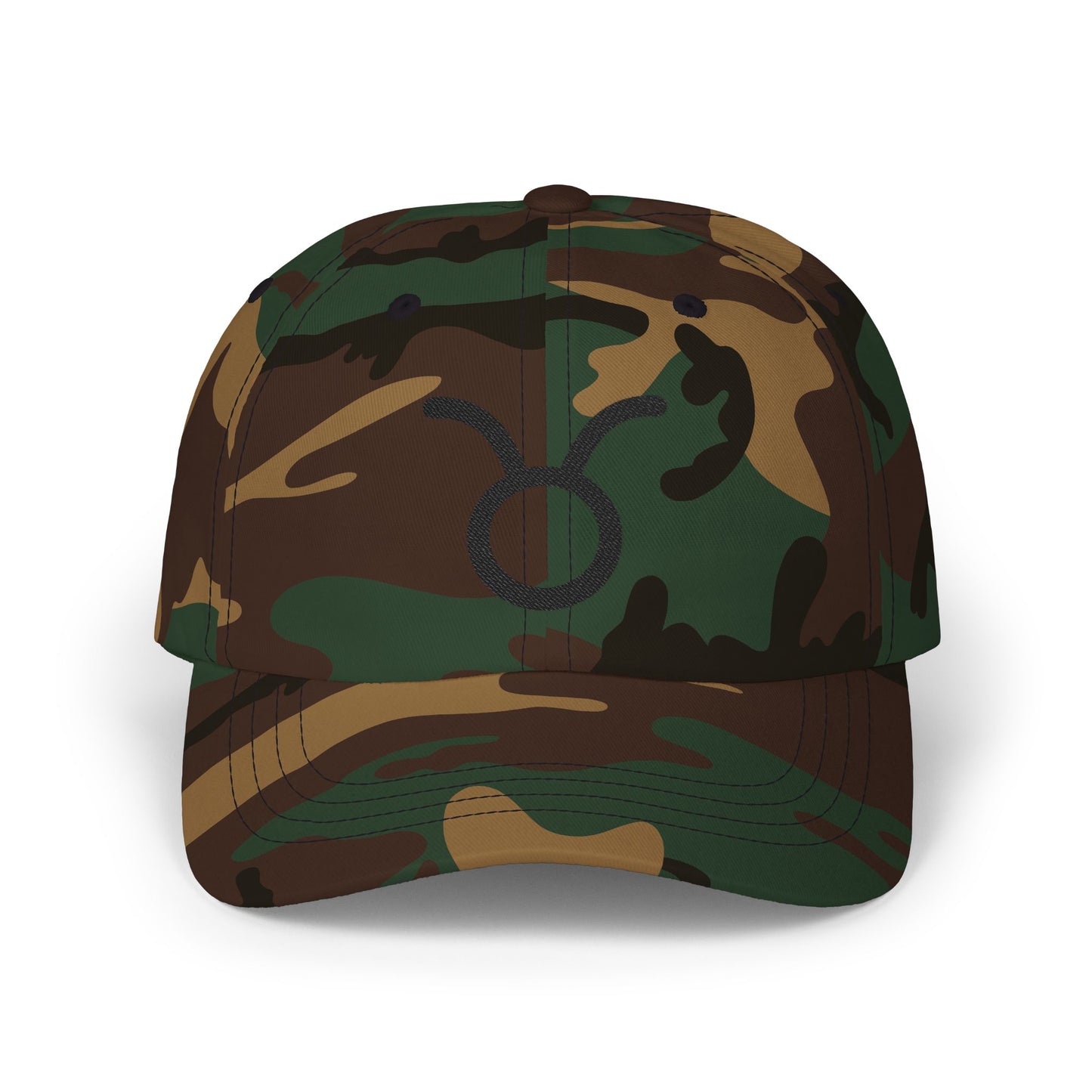 Taurus Zodiac Hat — Black Glyph