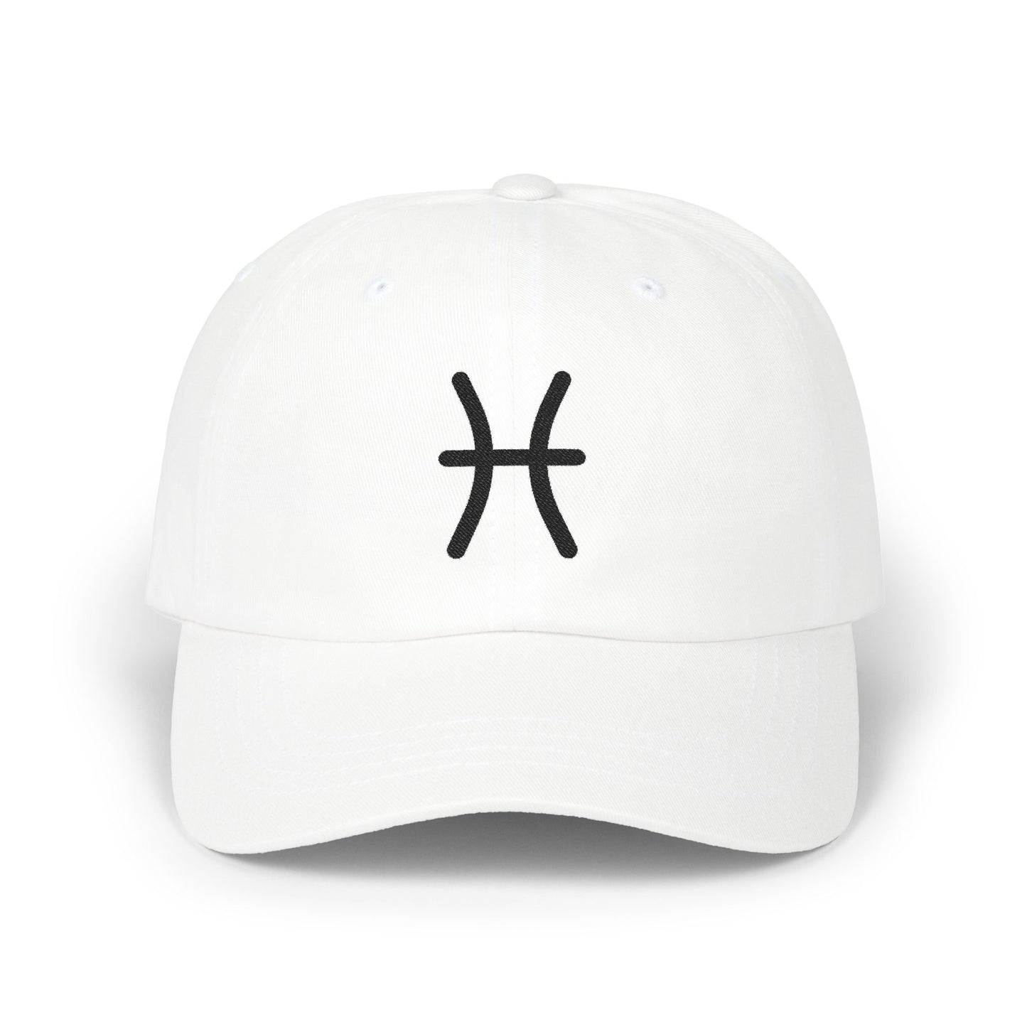 Pisces Zodiac Hat — Black Glyph