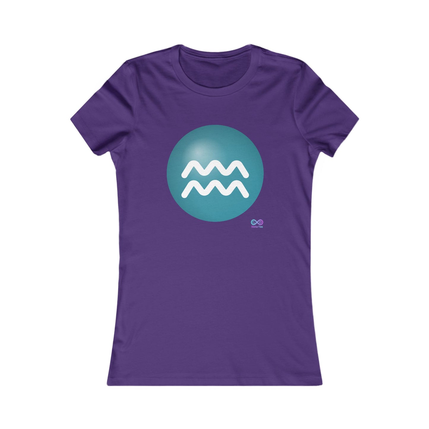 Women's Aquarius Zodiac Glyph Tee