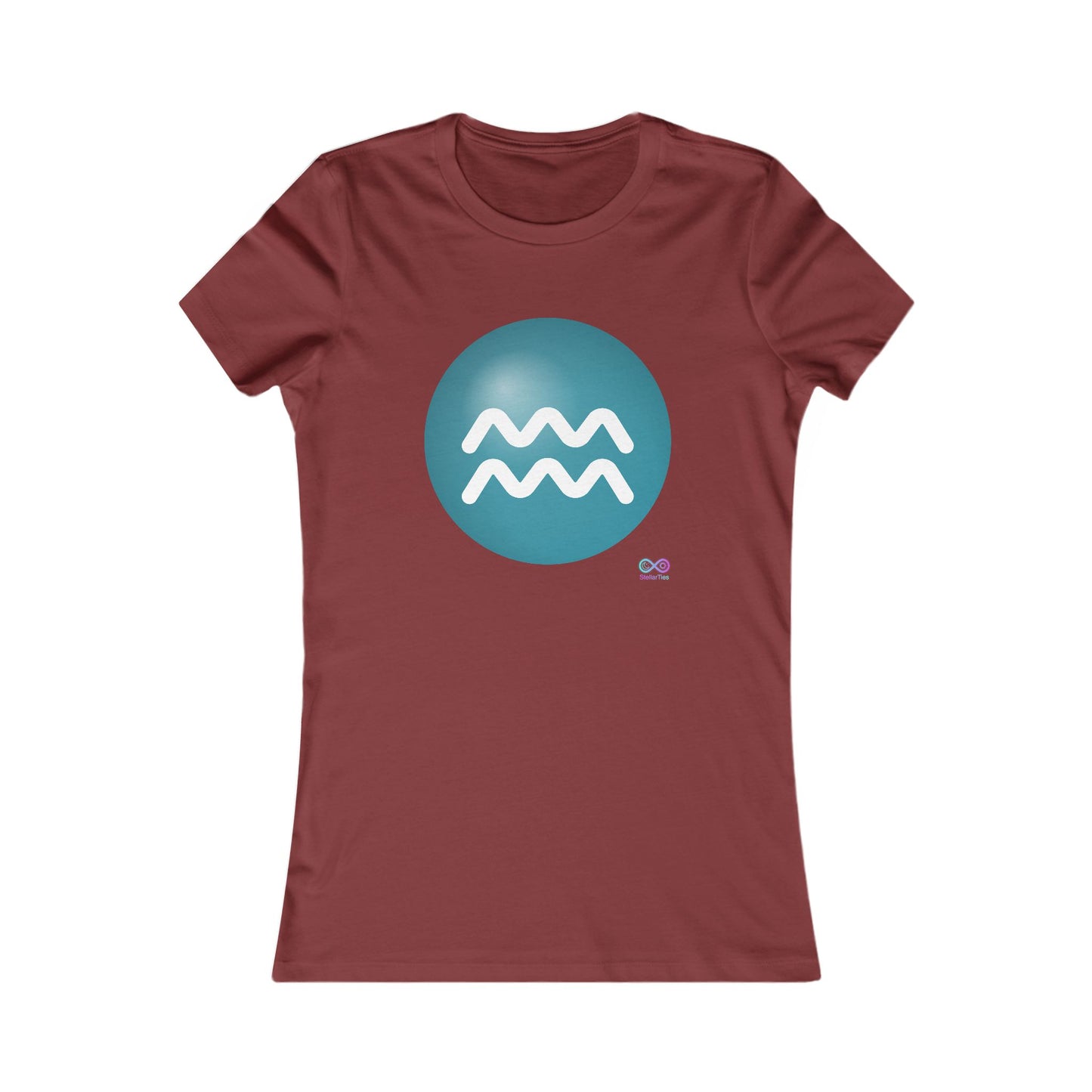 Women's Aquarius Zodiac Glyph Tee