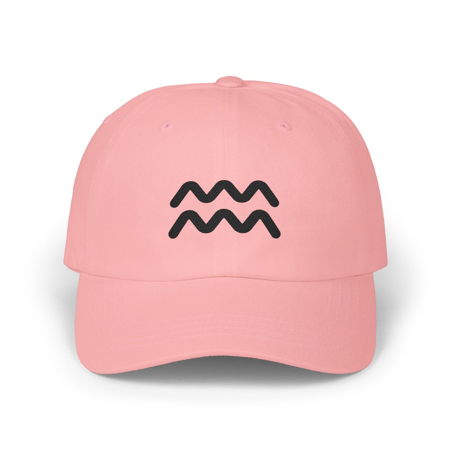 Aquarius Zodiac Hat — Black Glyph