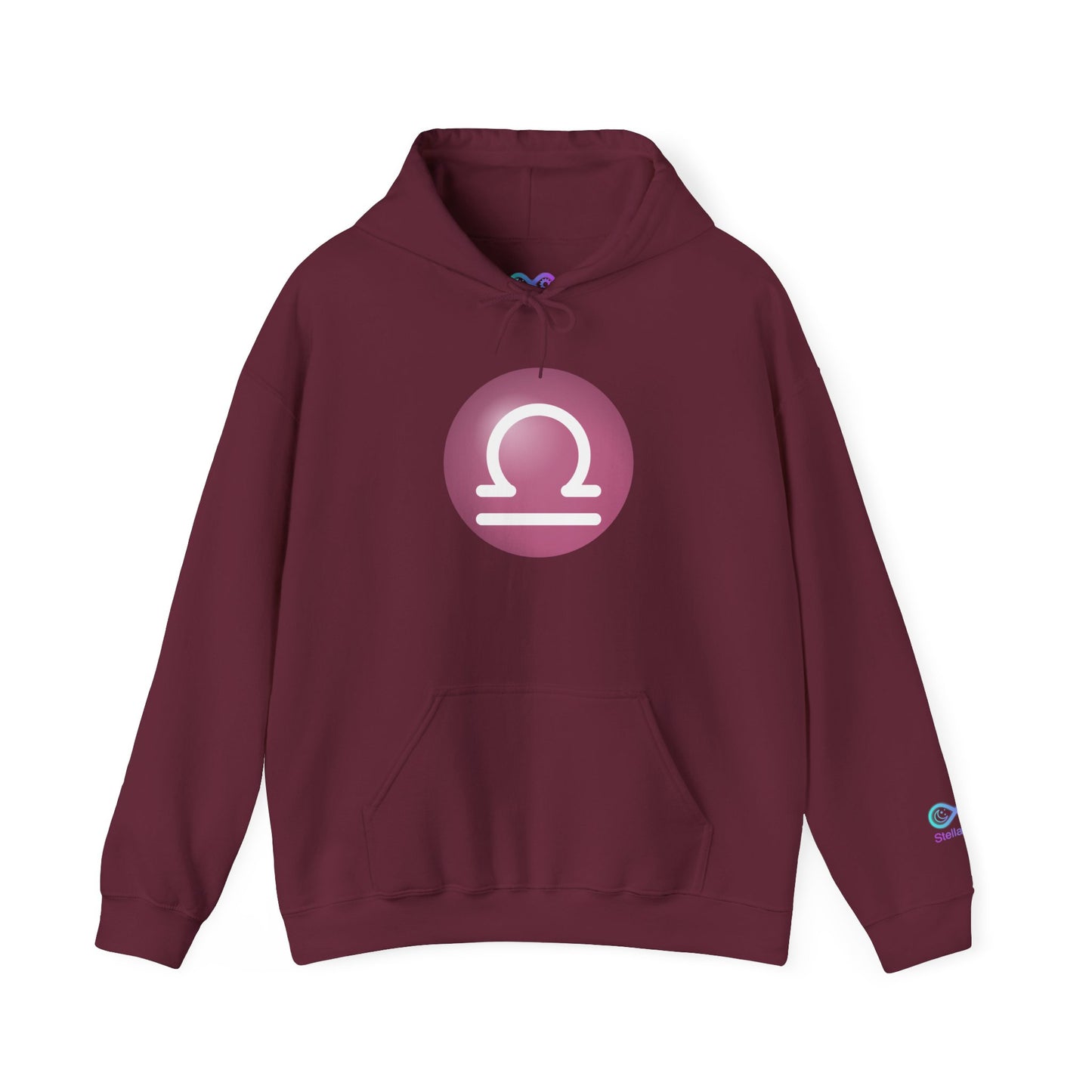 Unisex Libra Zodiac Hoodie — Astrology Glyph Sweatshirt