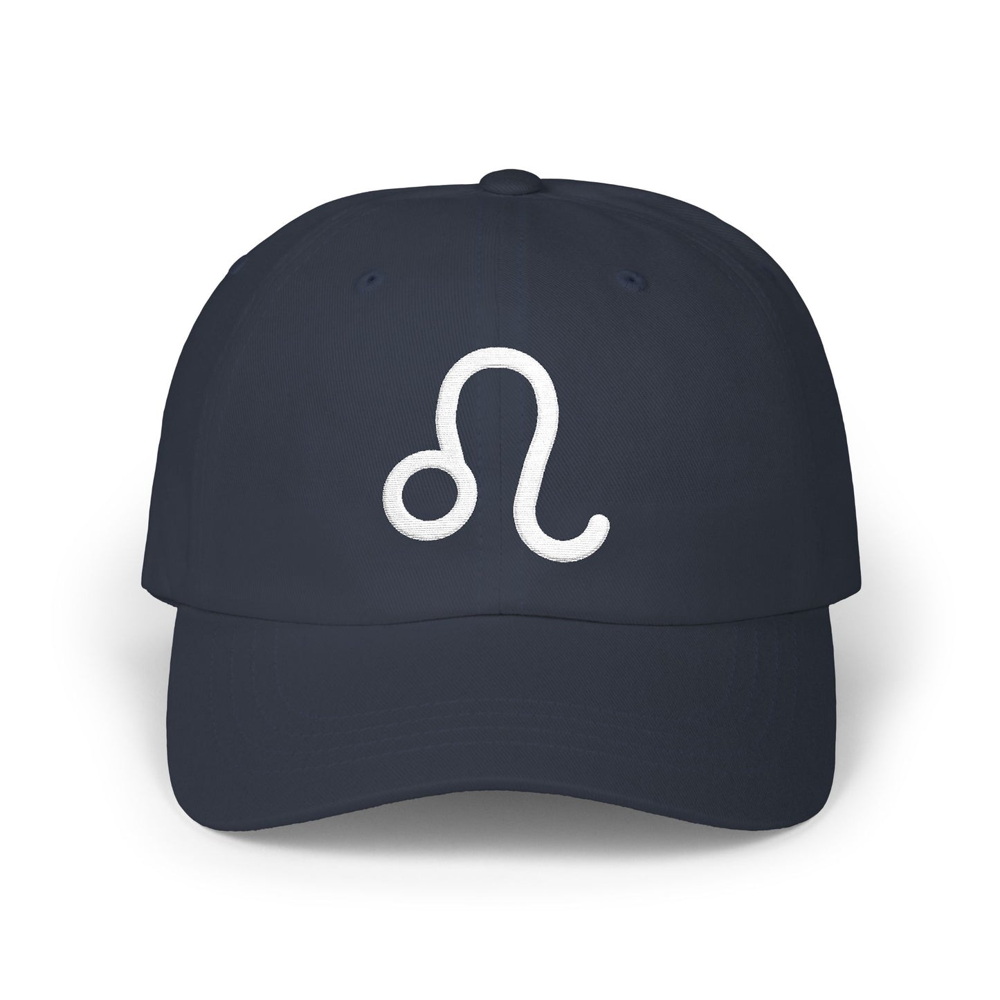Leo Zodiac Hat — White Glyph