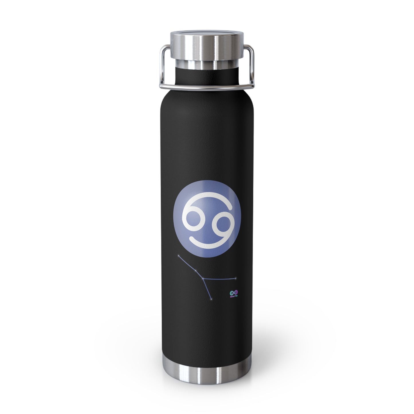 Cancer Zodiac Stainless Steel Water Bottle — 22oz Insulated Travel Flask