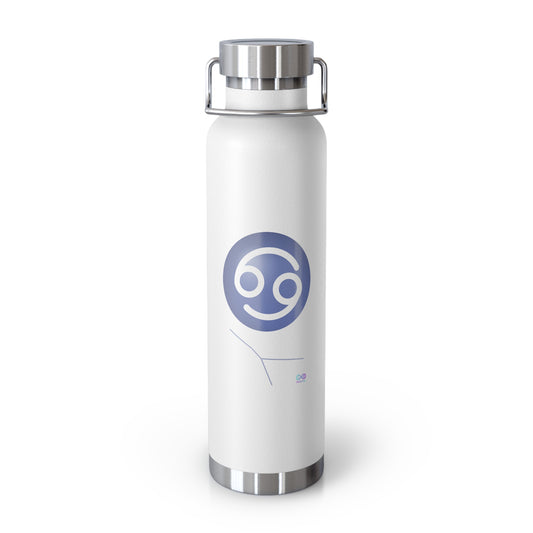 Cancer Zodiac Stainless Steel Water Bottle — 22oz Insulated Travel Flask