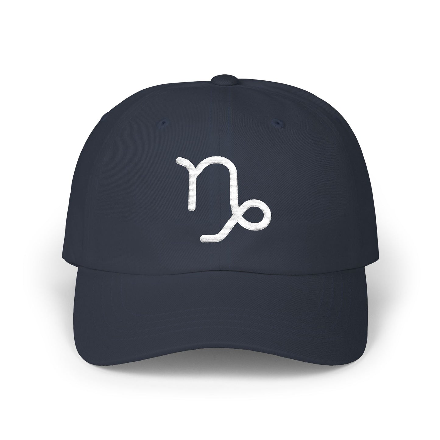 Capricorn Zodiac Hat — White Glyph