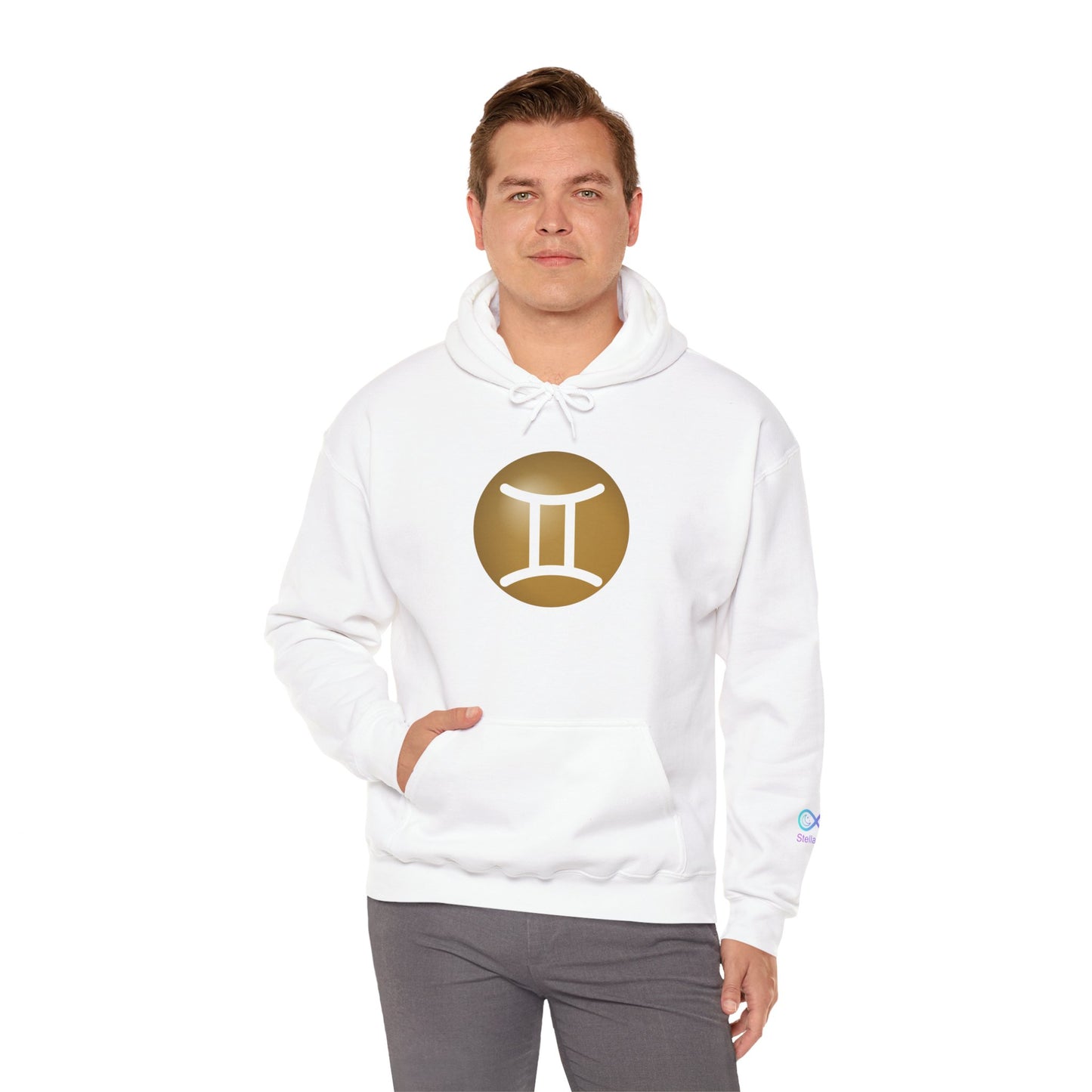 Unisex Gemini Zodiac Hoodie — Astrology Symbol Sweatshirt