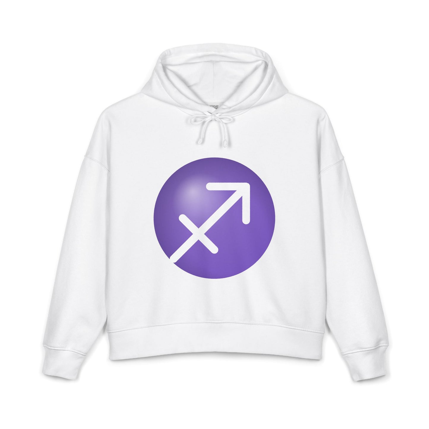 Women's Sagittarius Zodiac Hoodie — Astrology Glyph Sweatshirt