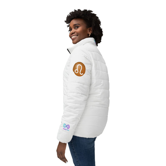 Women's Leo White Quilted Puffer Jacket
