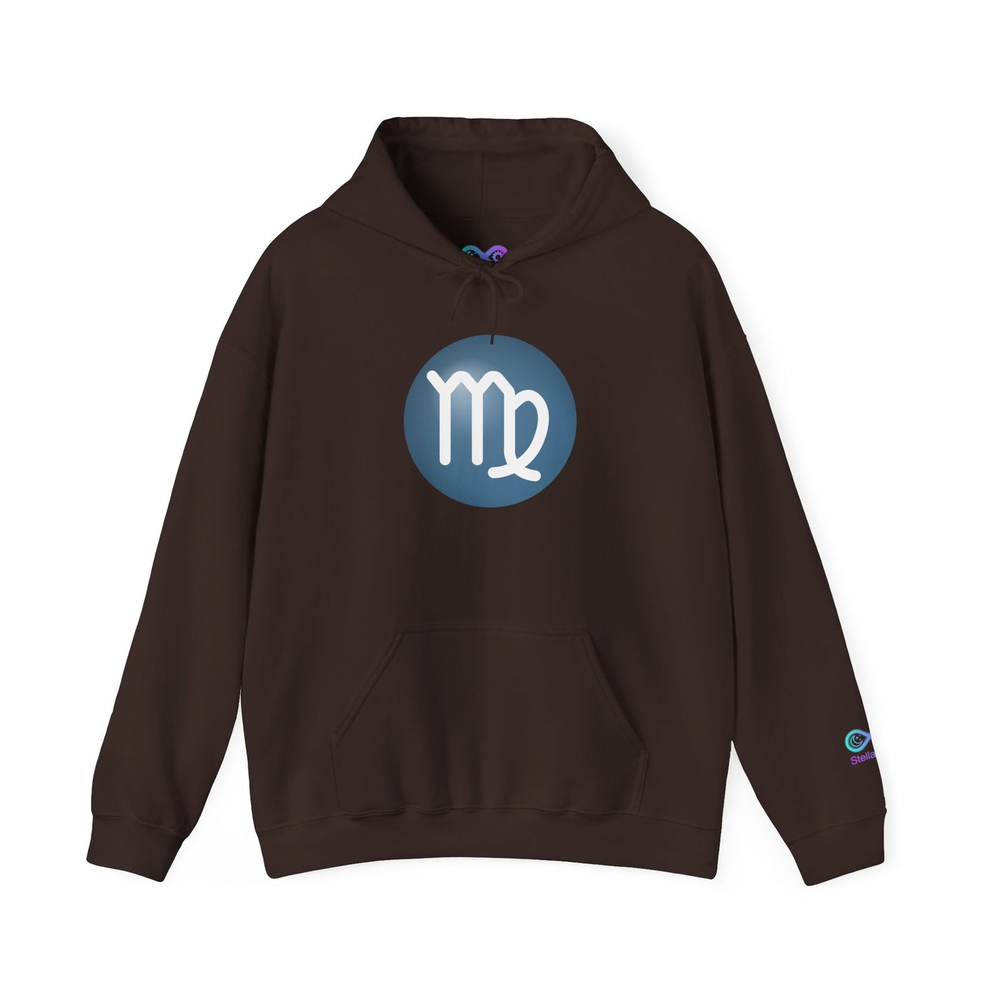 Unisex Virgo Zodiac Hoodie — Astrology Glyph Sweatshirt