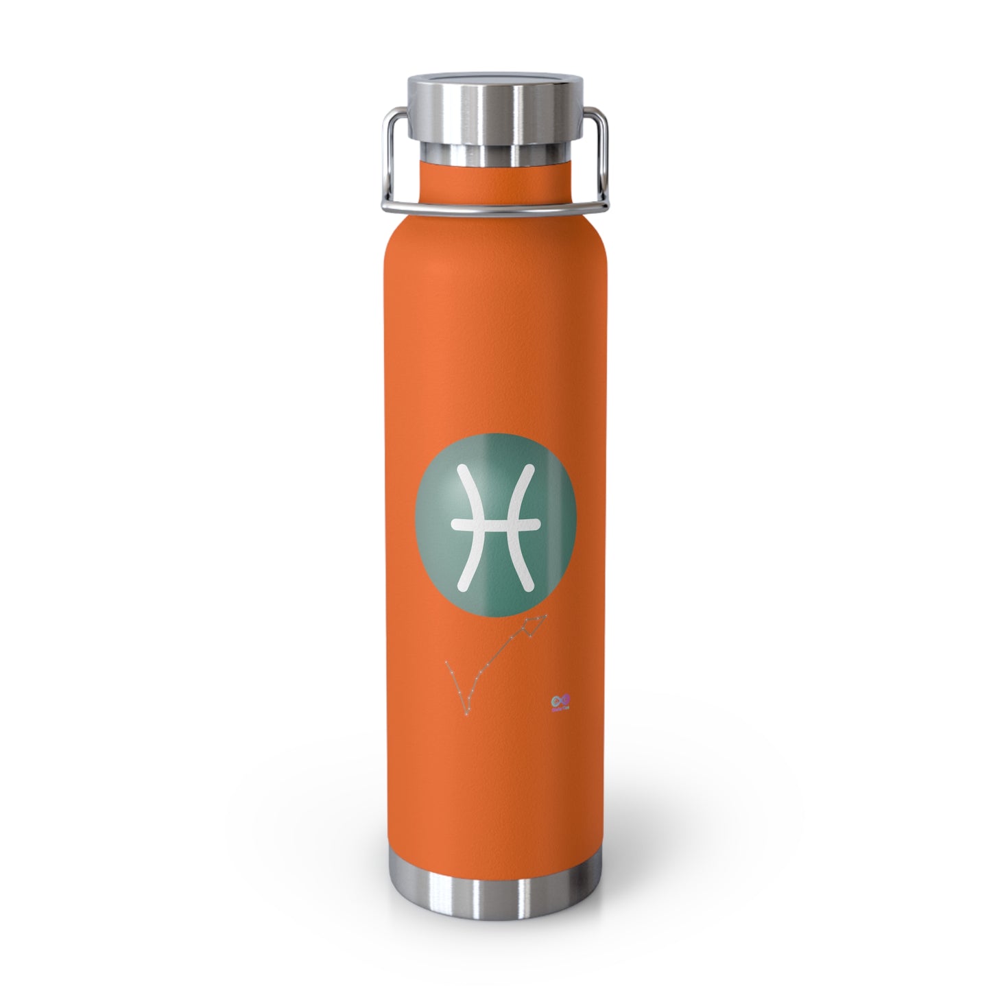 Pisces Zodiac Stainless Water Bottle — 22oz Copper Vacuum Insulated