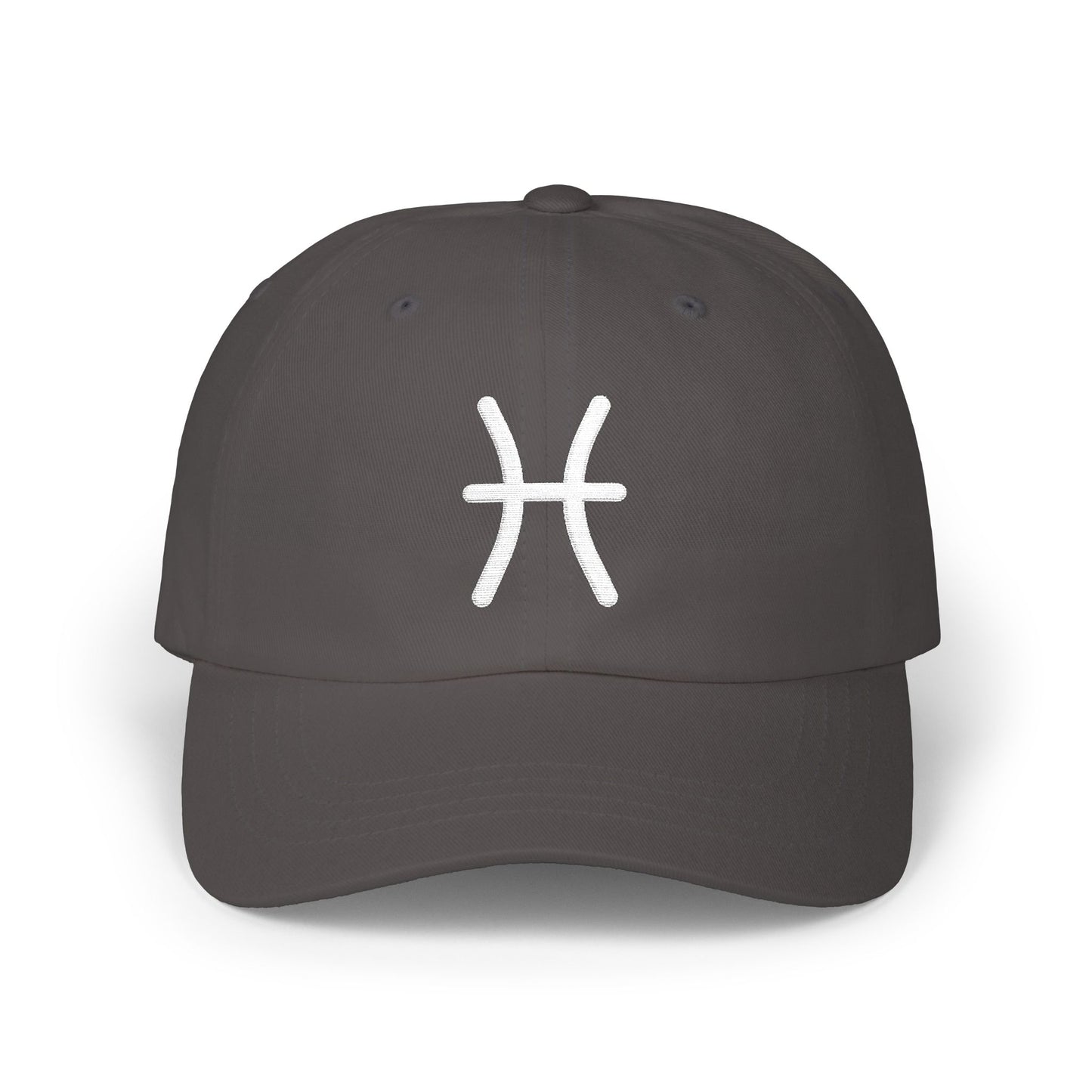 Pisces Zodiac Hat — White Glyph