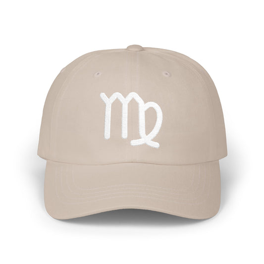 Virgo Zodiac Hat — White Glyph