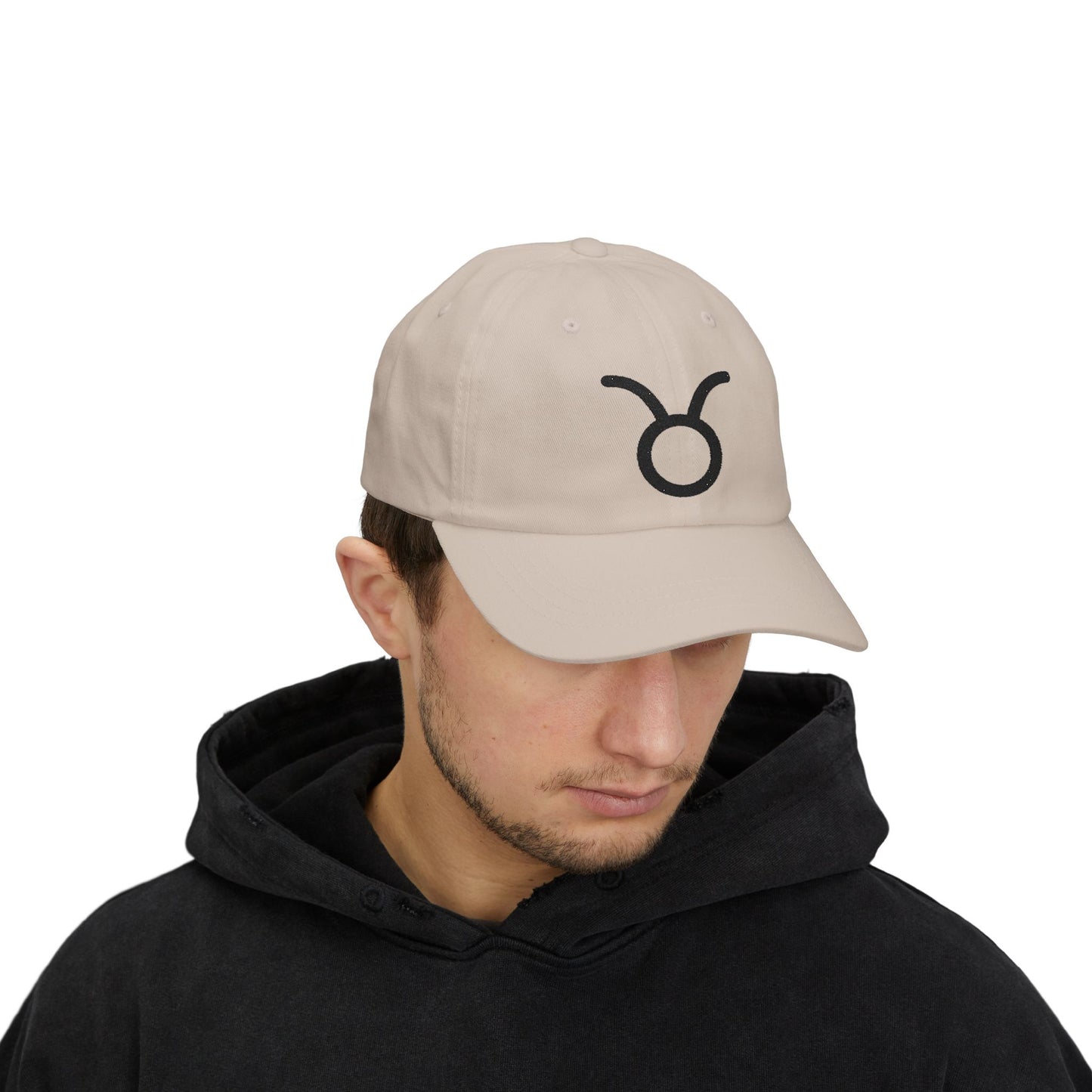 Taurus Zodiac Hat — Black Glyph