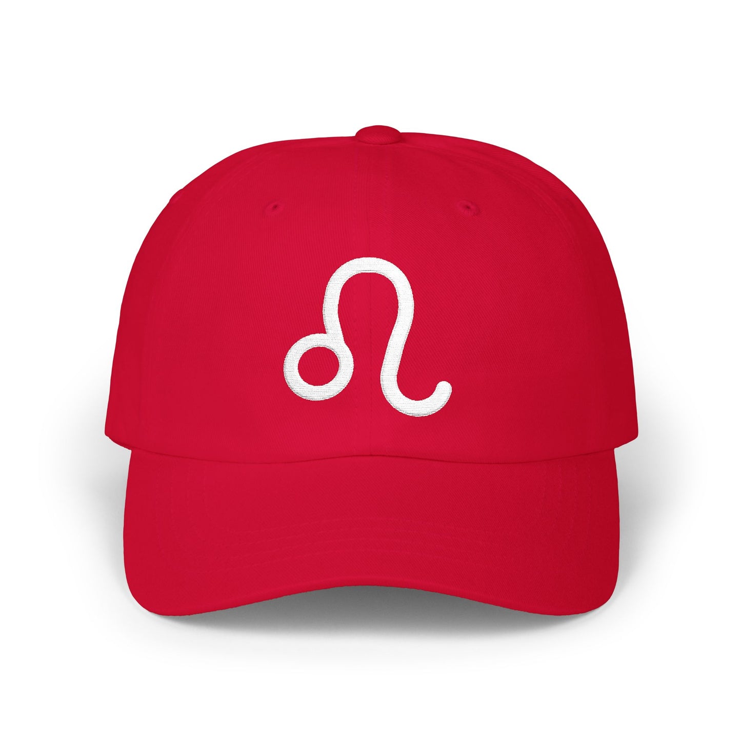 Leo Zodiac Hat — White Glyph