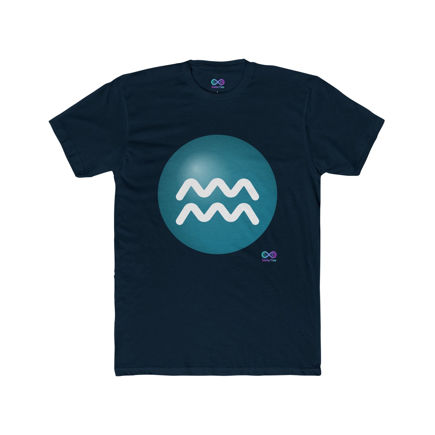 Men's Aquarius Zodiac Symbol Tee