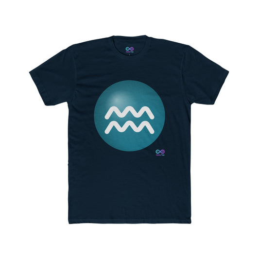 Men's Aquarius Zodiac Symbol Tee