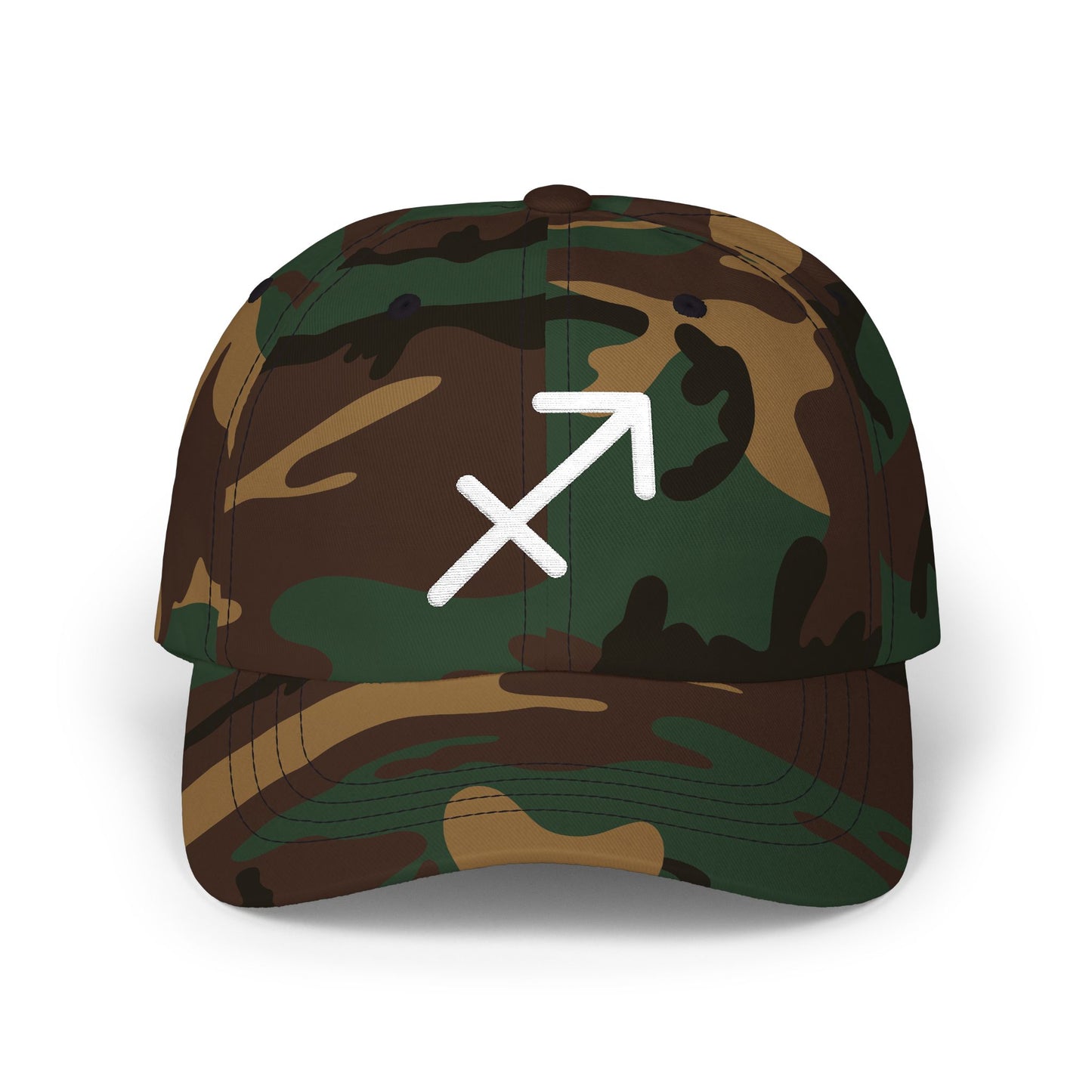 Sagittarius Zodiac Hat — White Glyph
