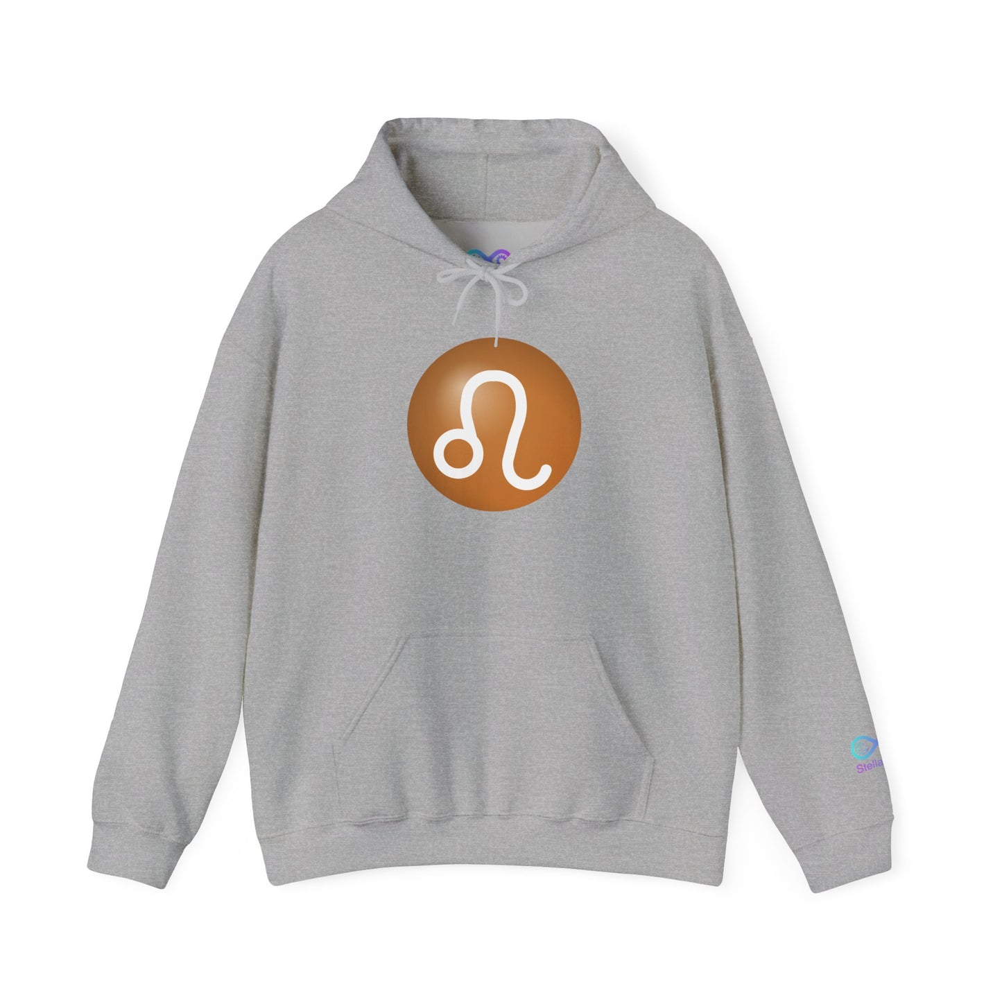 Unisex Leo Zodiac Hoodie — Astrology Glyph Sweatshirt