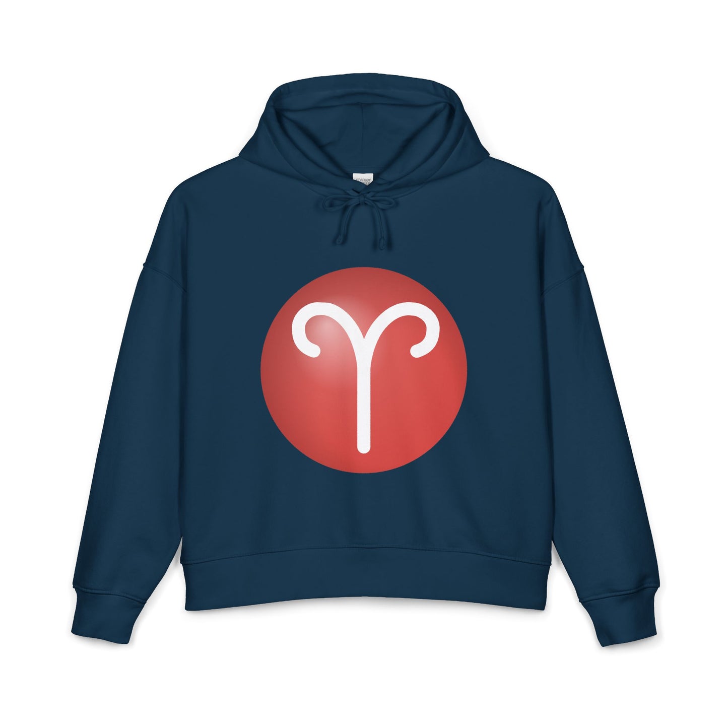 Women's Aries Zodiac Hoodie — Organic Midweight Astrology Pullover