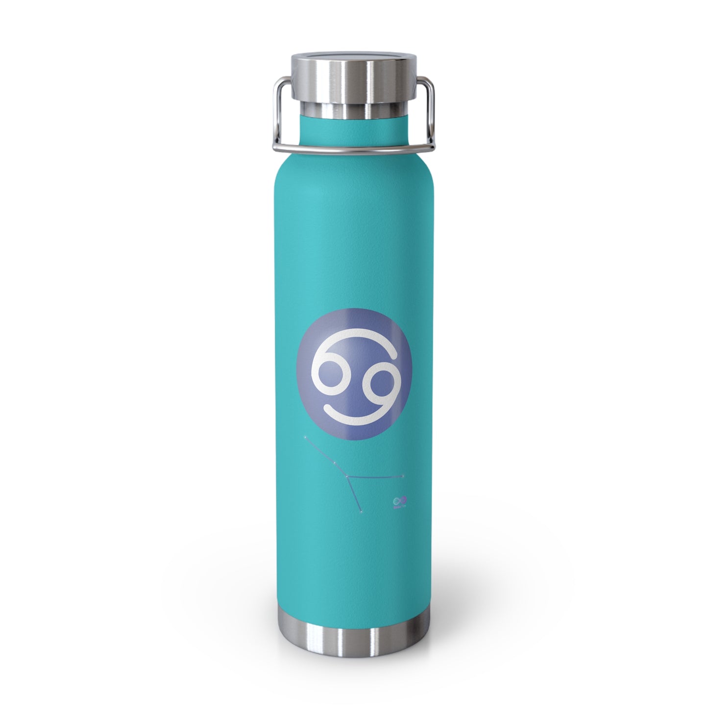 Cancer Zodiac Stainless Steel Water Bottle — 22oz Insulated Travel Flask