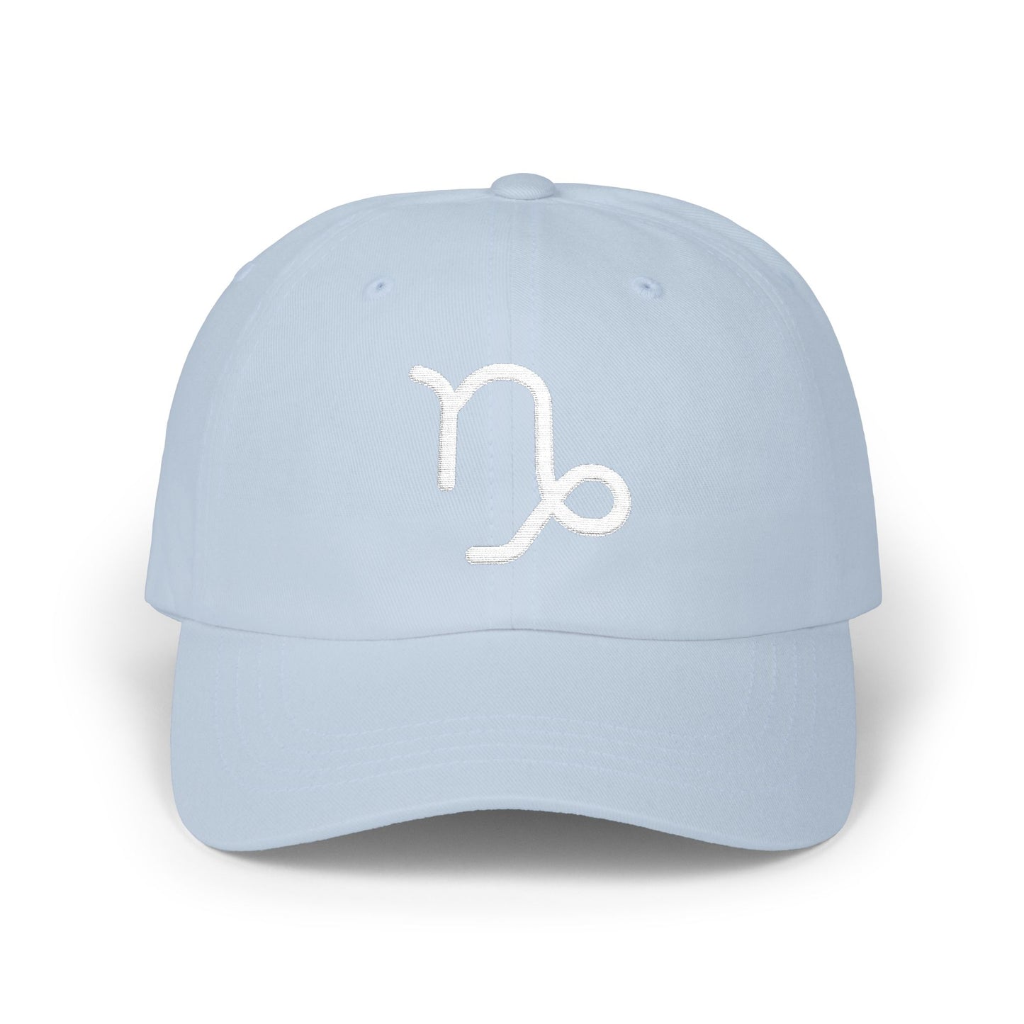 Capricorn Zodiac Hat — White Glyph