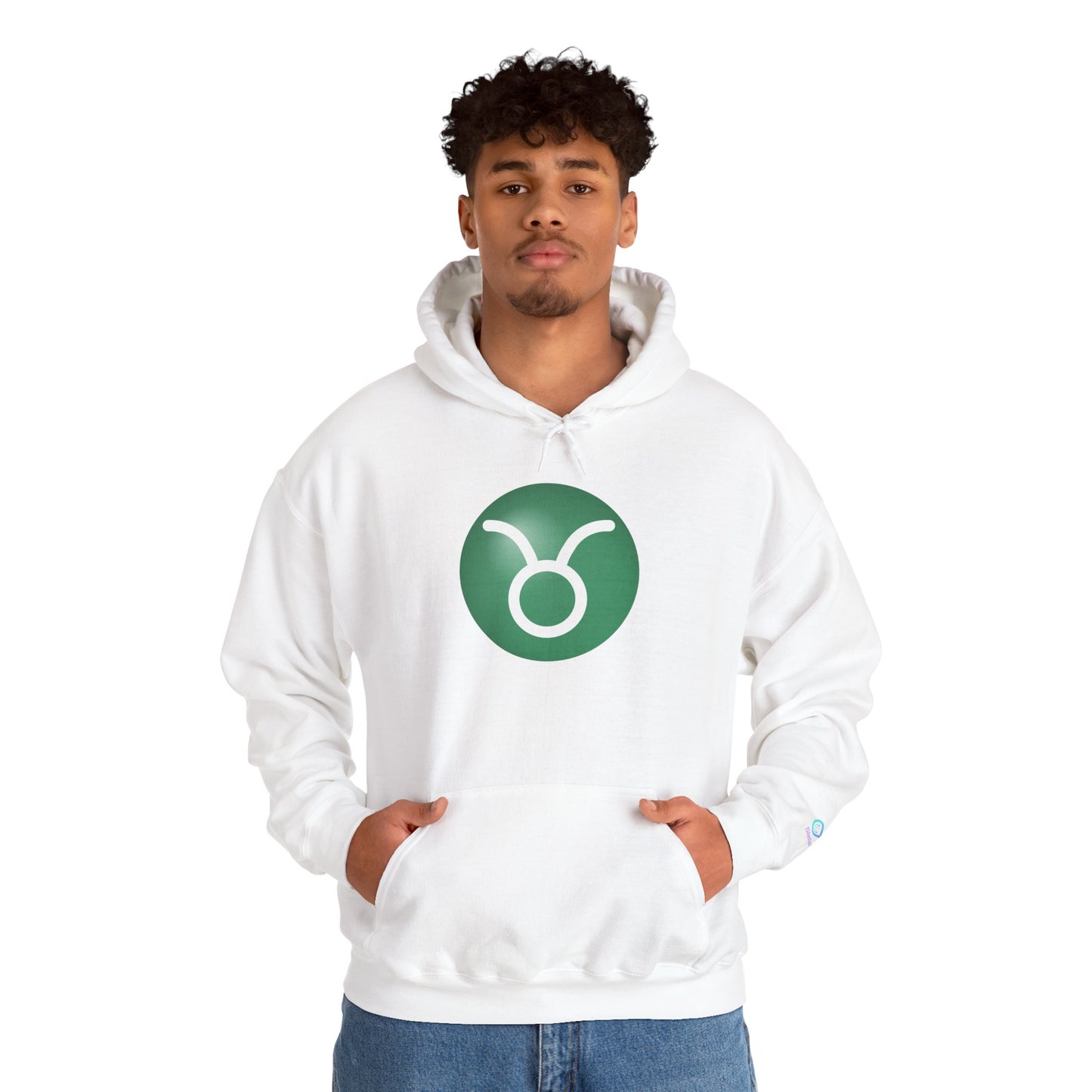 Unisex Taurus Zodiac Hoodie —  Astrology Glyph Sweatshirt