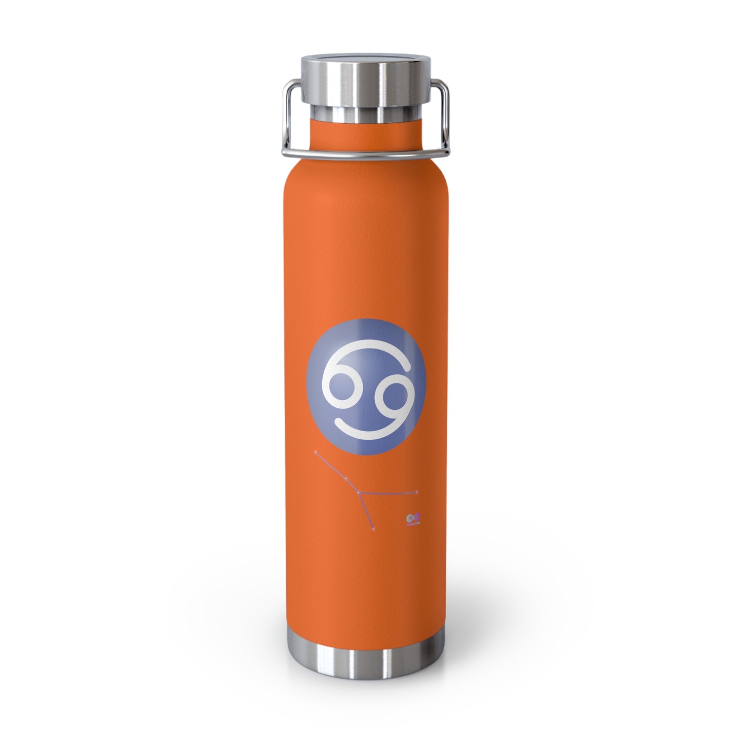 Cancer Zodiac Stainless Steel Water Bottle — 22oz Insulated Travel Flask