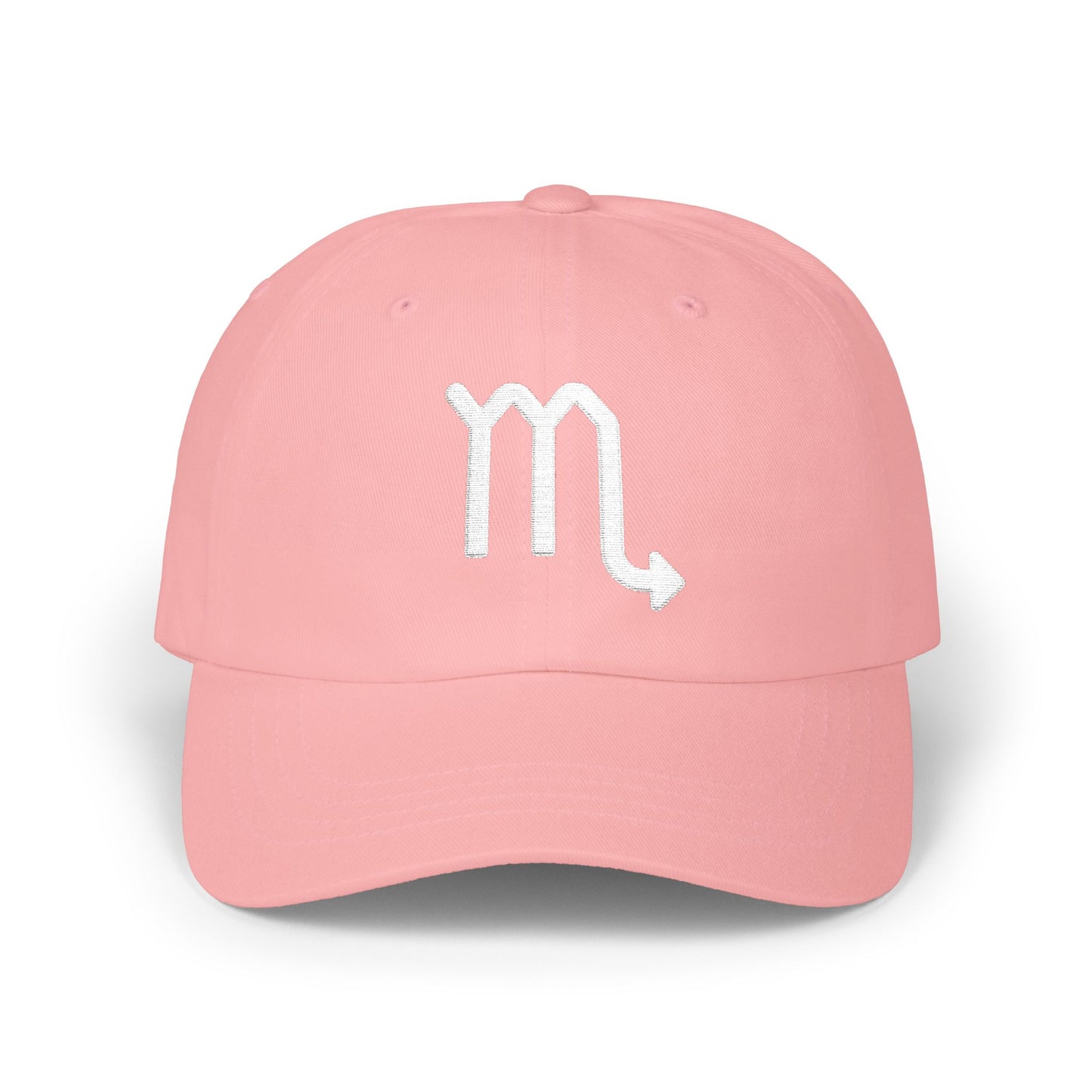 Scorpio Zodiac Hat — White Glyph