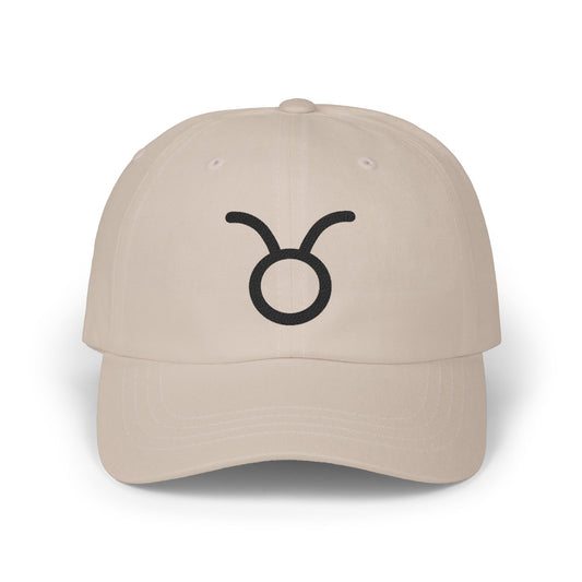 Taurus Zodiac Hat — Black Glyph