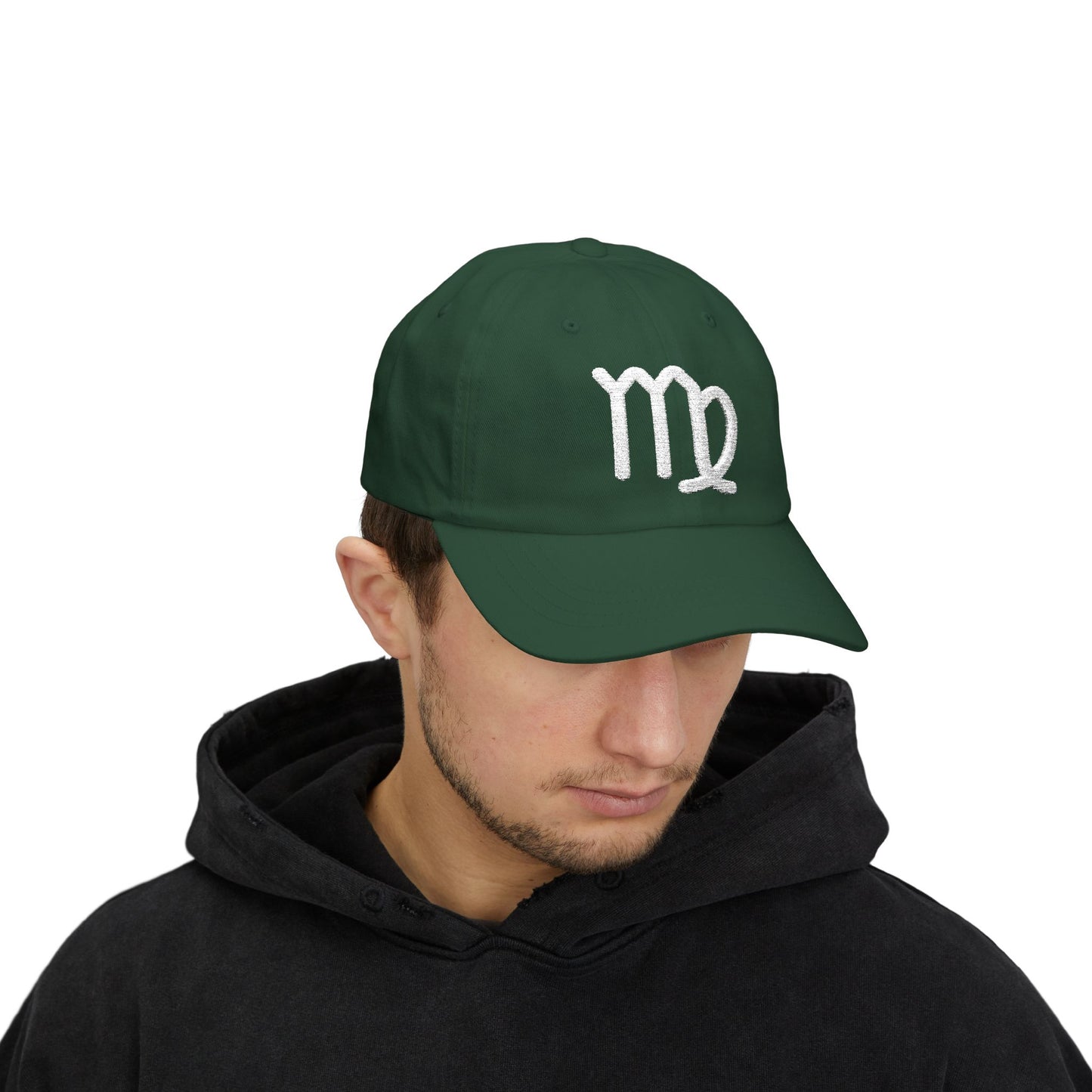 Virgo Zodiac Hat — White Glyph